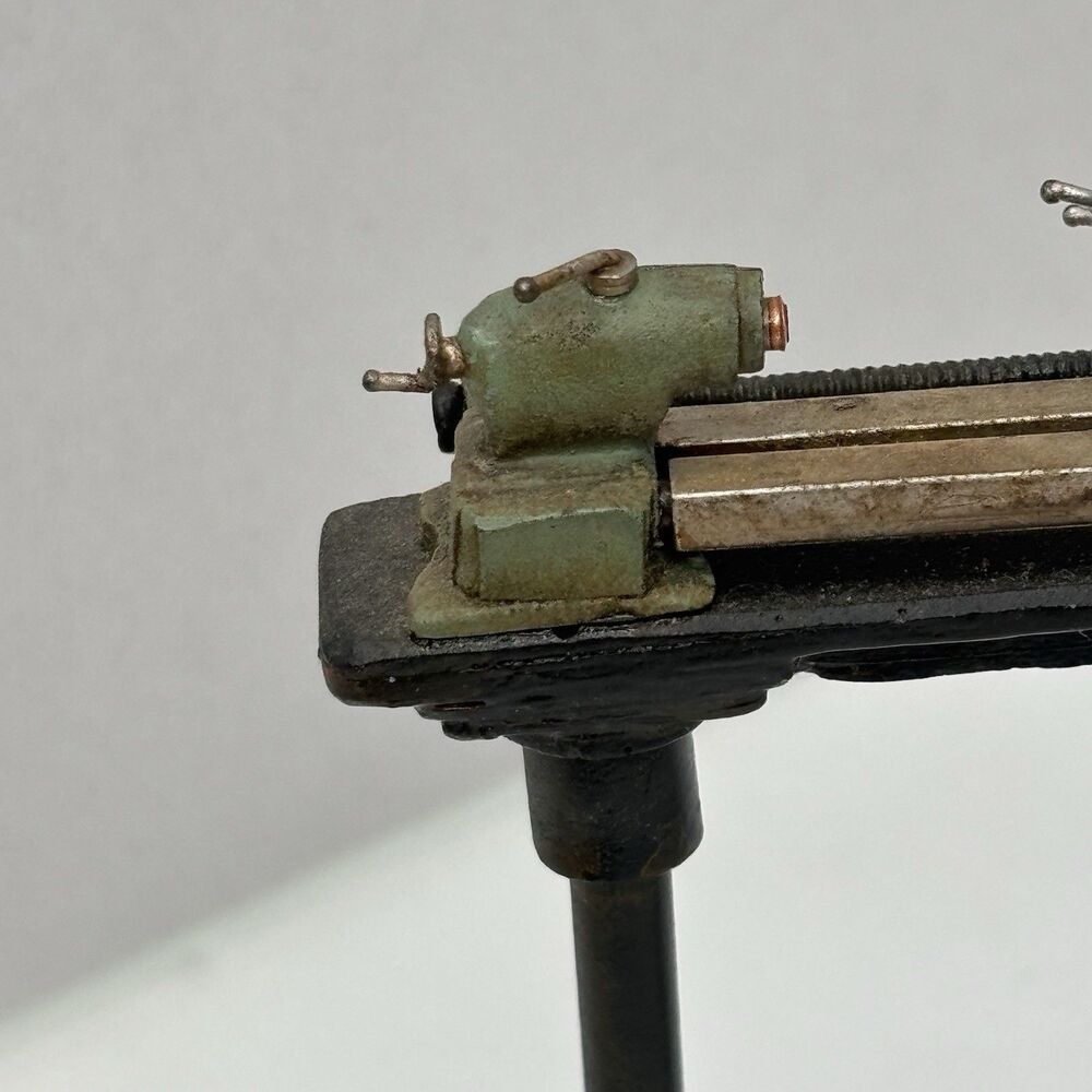 RARE Artisan Ron Bufton Metal Workshop Lathe Machine 1:12 Dollhouse Miniature - Picture 14 of 16